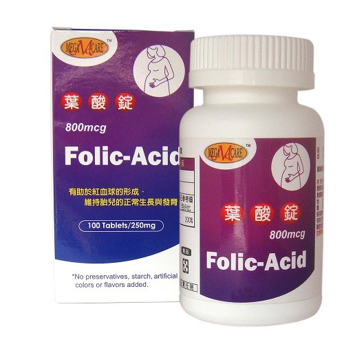 美天健 葉酸錠 (100錠/瓶)